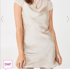 Love U Not Satin Slip Dress